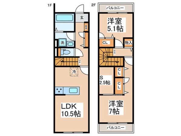 サンテラス大倉山の物件間取画像